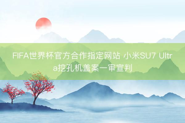 FIFA世界杯官方合作指定网站 小米SU7 Ultra挖孔机盖案一审宣判