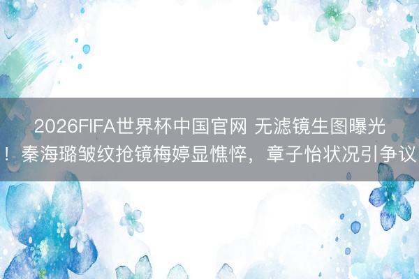 2026FIFA世界杯中国官网 无滤镜生图曝光!秦海璐皱纹抢镜梅婷显憔悴,章子怡状况引争议
